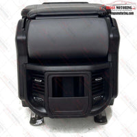 19-23 Dodge Ram 1500 Center Console Jump Seat Storage & Cupholder Gray Leather