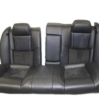 2005-2010 Chrysler 300 Srt8  Back  Rear  Black Leather Seat Back Seat Suede - BIGGSMOTORING.COM