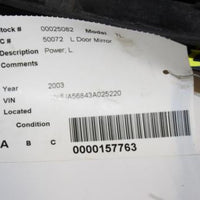 2002-2003 Acura Tl Left Driver Power Door Side View Mirror Grey - BIGGSMOTORING.COM