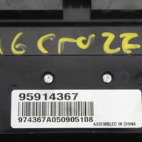 2011-2015 CHEVY CRUZE RADIO CONTROL CD PLAYER PANEL 95914367