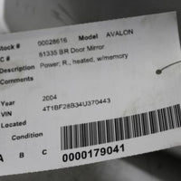 2000-2004 TOYOTA AVALON RIGHT PASSENGER POWER SIDE VIEW MIRROR - BIGGSMOTORING.COM