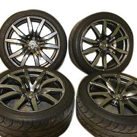 12-15 Gtr R35 Oem 20" Rays Wheels & Dunlop Tires Runflat Very Good Set Nice 12K - BIGGSMOTORING.COM