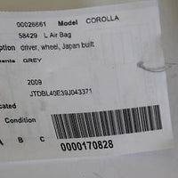 Toyota Corolla Driver Steering Wheel Air Bag Grey japan built ..