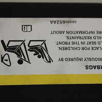 2009-2014 FIAT 500 SPORT FRONT PASSENGER & DRIVER SUN VISOR 04680652AA