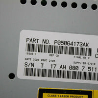 2004-2010 Dodge Caliber REF Radio Stereo Single Disc Cd Player P05064173AK - BIGGSMOTORING.COM