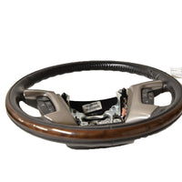 07 08 09 10 11 12 13 14 Escalade Yukon Denali Steering Wheel Leather & Wood Finish - BIGGSMOTORING.COM