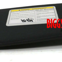 2009-2019 Nissan 370Z Passenger Right Side Sun Visor Black