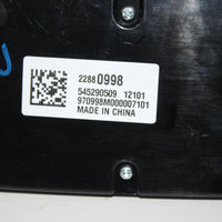 2013-2015 CHEVY MALIBU RADIO CONTROL PANEL 22880998